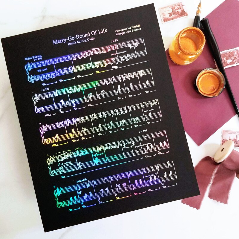 Music Sheet Art Etsy