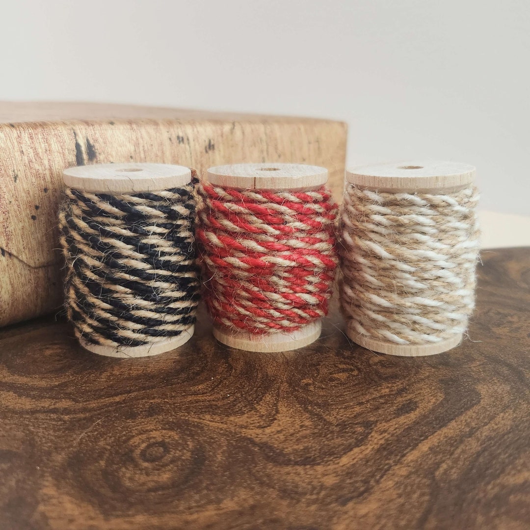 Twistjute Twine String Cord on a Wood Spool. 1/8 Etsy