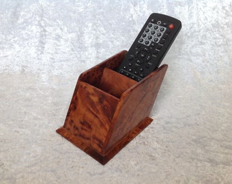 Home Decorative Thuya Wooden Remote Control Storage Holder Stand Organizer Rack