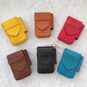 Estuche para cigarrillos de cuero marroquí hecho a mano