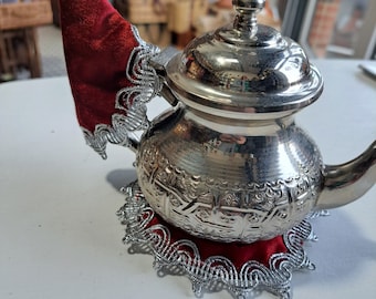 Handmade Moroccan Teapot Holder and Placemat Small (Teapot not included)