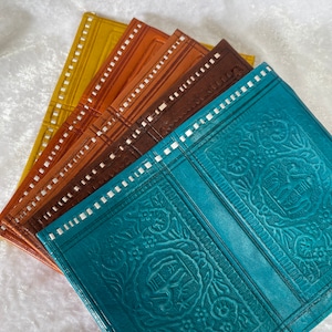 Cartera grande de cuero marroquí hecha a mano