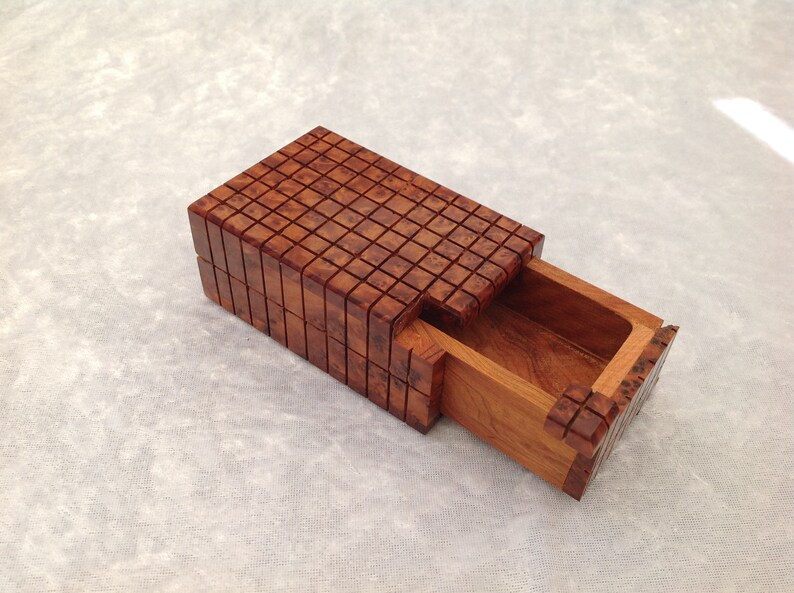 Handmade Wooden Puzzle Box Extra Small Etsy UK