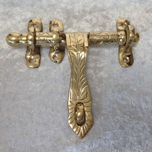 Moroccan Brass Door Latch Medium - Lock FREE UK POSTAGE