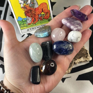 10 Crystals~ Anxiety Relief Crystal Kit Bundle /Mental Wellness Crystal Kit /Calming Crystal Kit /Relieve Stress Good Vibes Crystal Kit bild 2
