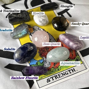 10 Crystals~ Anxiety Relief Crystal Kit Bundle /Mental Wellness Crystal Kit /Calming Crystal Kit /Relieve Stress Good Vibes Crystal Kit bild 6