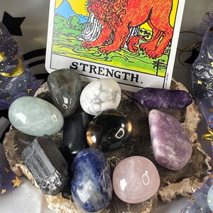 10 Crystals~ Anxiety Relief Crystal Kit Bundle /Mental Wellness Crystal Kit /Calming Crystal Kit /Relieve Stress Good Vibes Crystal Kit bild 5
