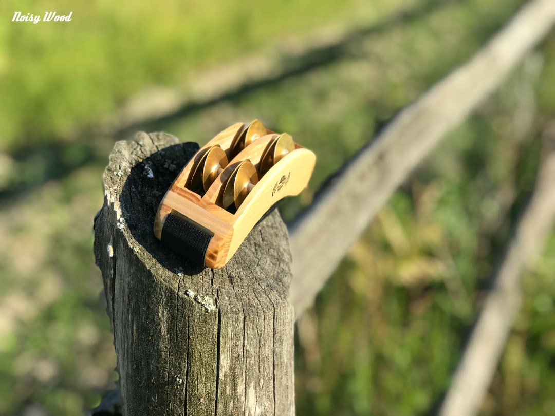 Foot Tambourine: Personalized Ash Wood Percussion Musical Instrument ...