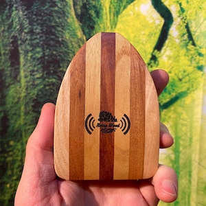 Wooden Kazoo Personalized Musical Instrument gift for musician cajon guitar banjo player easy to play + Gift message on a wooden plate free!