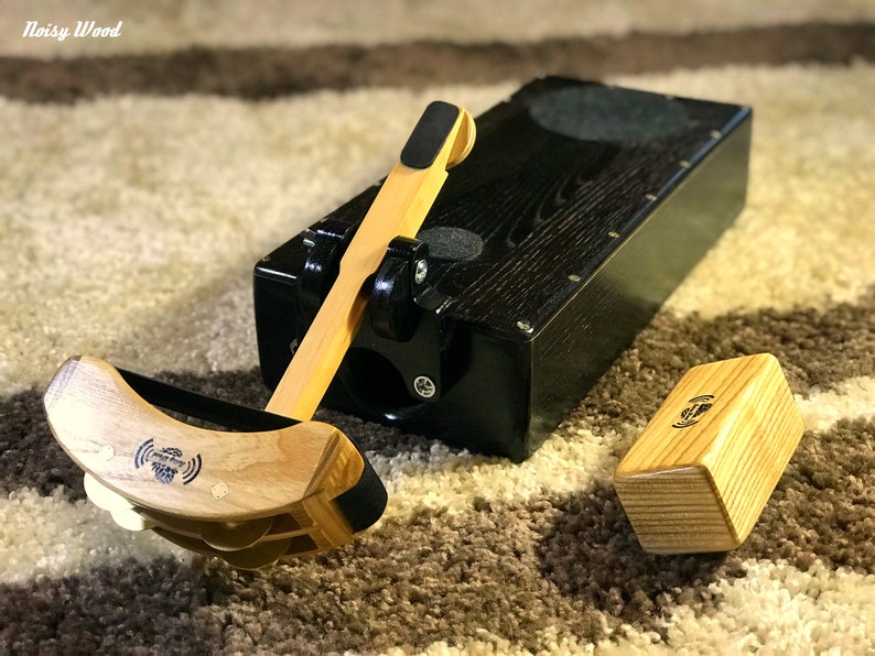 Wooden Electroacoustic Stomp box foot percussion with Etsy