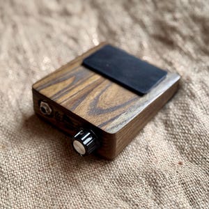 Brown Wooden Electro Stomp Box: Foot Percussion musical Instrument