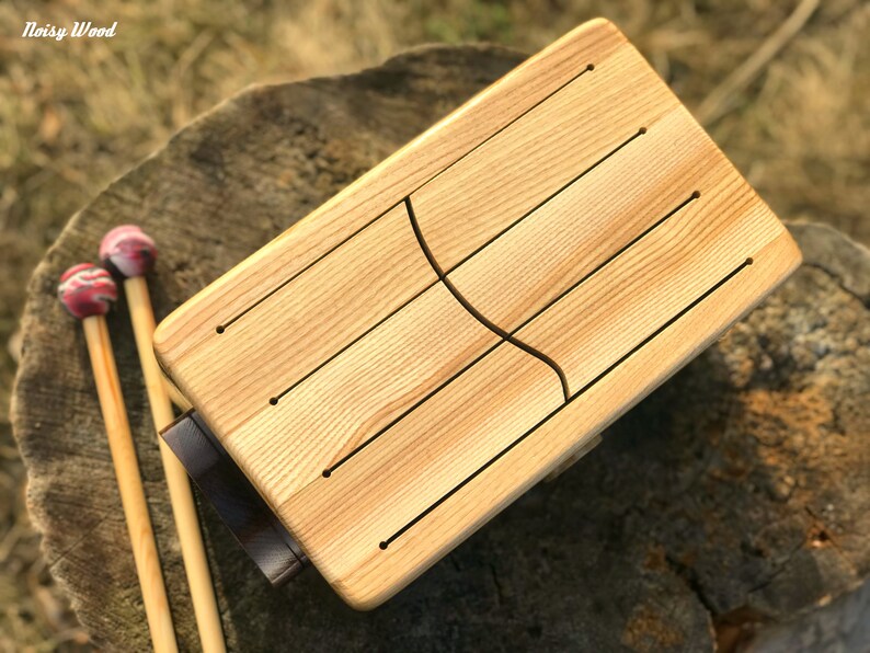 Wooden Tongue Drum Musical Instrument Easy to Play Slit Log Etsy