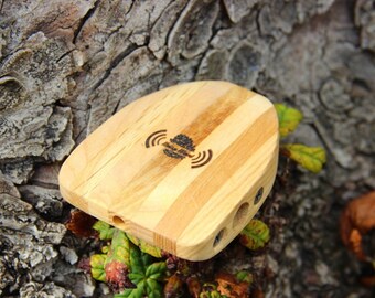 Wooden kazoo personalized laser engraving musical instrument with unique wood texture musician gift ukulele cajon guitar player easy to play