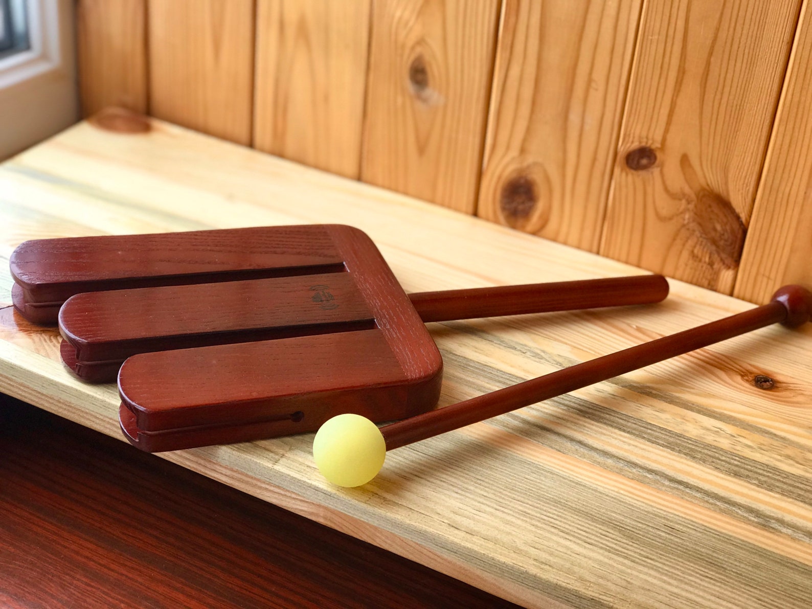 Agogo musical instrument of three boxes wooden percussion Etsy