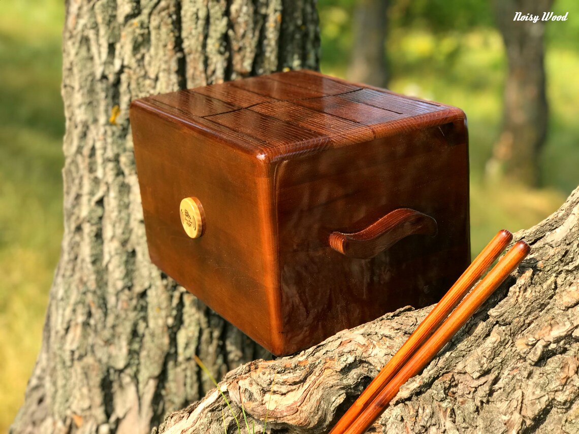 Wooden tongue drum musical instrument easy to play slit log Etsy