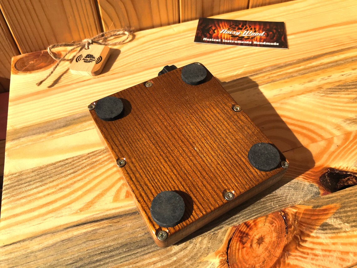 Wooden Electro Stomp box personalized foot percussion with two Etsy