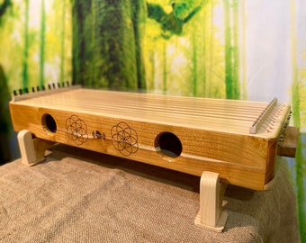 Monochord - snaargeplukt muziekinstrument voor meditatie, ontspanning, geluidstherapie, geluidsgenezing, stressverlichting