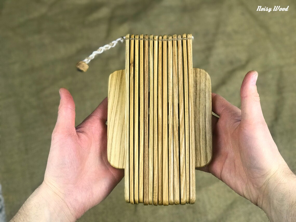 Wood Clacker Ratchet Kokiriko Musical Instrument by Noisy Wood Etsy