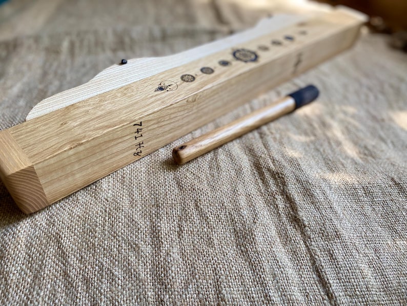 Zen Stick 2-in-1 : Rain Stick with tube in the Solfeggio Frequency for Sound Healing 741 Hz