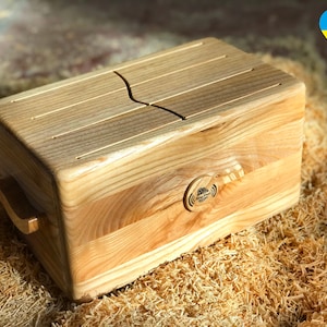 Wooden slit tongue drum musical instrument easy to play log percussion for relax and sound healing meditation therapy + beater as a gift!