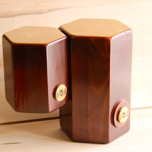 Udobongo - instrumento de percusión musical de madera dos en uno: bongo y tambor udu