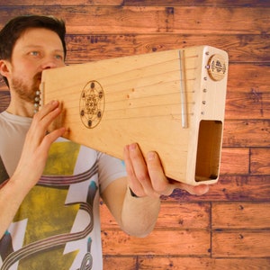 Didgichord - new musical instrument which combines a box didgeridoo and a stringed monochord in one! Great for meditation & soundhealling