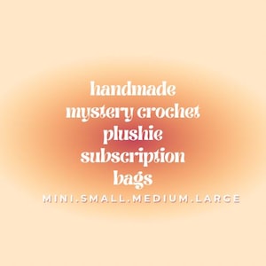 Handmade Mystery Crochet Plushie Bag Subscription (Mini / Small / Medium / Large)