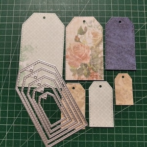 Etiquetas Troquel de corte,Troqueles artesanales, Plantilla de plantilla,Troqueles de scrapbooking,Tarjeta de bricolaje Haciendo nuevos troqueles,Troquelado