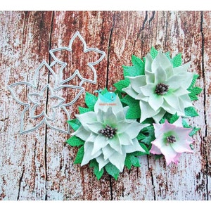 Matrice de coupe de fleurs, matrices d’artisanat, gabarit de pochoir, matrices de scrapbooking, cartes de bricolage faisant de nouvelles matrices, découpe de matrices