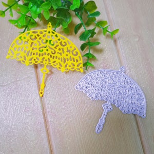 Molde de corte de metal para guarda-chuva, matrizes de artesanato, modelo de estêncil, matrizes de scrapbooking, cartão faça você mesmo, novas matrizes, corte, matrizes de metal