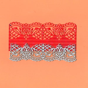 Troquel de corte de borde de encaje, troqueles artesanales, plantilla de plantilla, troqueles de scrapbooking, tarjeta de bricolaje haciendo nuevos troqueles, troquelado