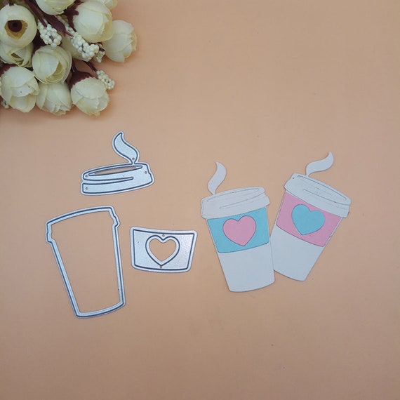 Coffee Cup Metal Cutting Diecraft Dies Stencil - Etsy