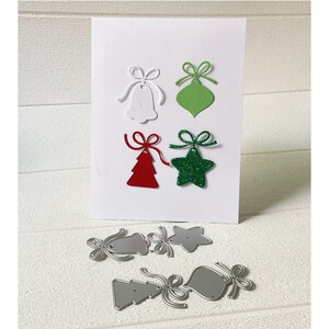 Estrela de sino de árvore de Natal feliz, cortes artesanais, modelo de estêncil, matrizes para scrapbooking, cartão faça você mesmo, novas matrizes, corte