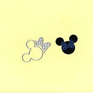 Metal Cutting Dies, Mickey Mouse Kissing in Apple Dies for Card Making,  Junk Journal, Scrapbooking, Paper Crafting, Unbranded 