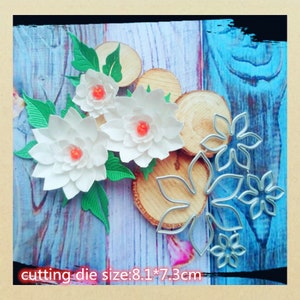 Fleurs Set Cutting Die, Craft Dies, Stencil Template, Scrapbooking Dies, DIY Card Making New Dies, Die Cut
