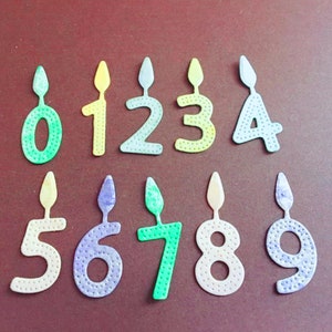 Molde de corte de metal para números de velas de aniversário, matrizes de artesanato, modelo de estêncil, matrizes de scrapbooking, cartão faça você mesmo, novas matrizes, cortadas, matrizes de metal