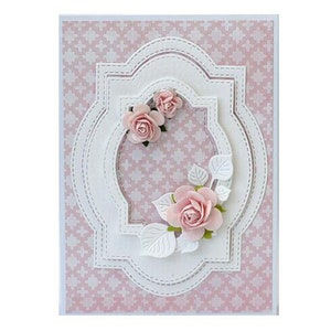 Troquel de corte de marco de banner, troqueles de artesanía, plantilla de plantilla, troqueles de scrapbooking, tarjeta de bricolaje haciendo nuevos troqueles, troquelado