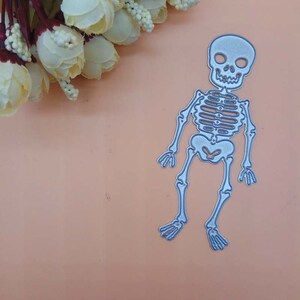 Molde de corte de caveira de Halloween, matrizes de artesanato, modelo de estêncil, matrizes de scrapbooking, cartão faça você mesmo, novas matrizes, corte