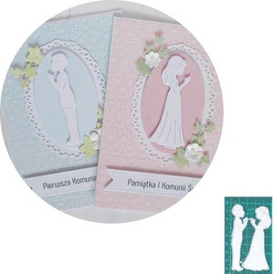 Prière Fille & Garçon Cutting Die, Craft Dies, Stencil Template, Scrapbooking Dies, DIY Card Making New Dies, Die Cut, Metal Dies