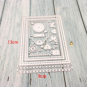 Molde de corte de etiqueta de coração de borboleta, dados de artesanato, modelo de estêncil, dados de scrapbooking, cartão diy para fazer novos dados, corte