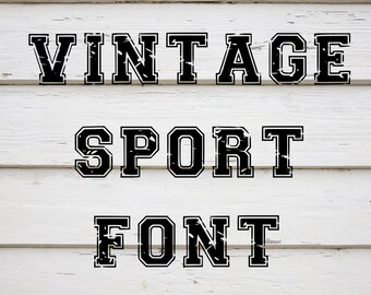 Allstar vintage sport font instant download file sporting font cutting file printing file SVG font varsity soccer football shirt grunge