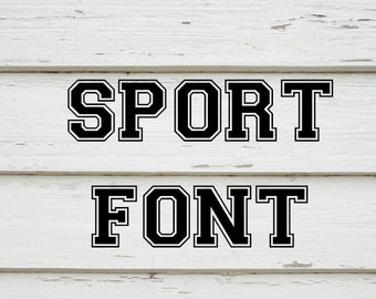 Allstar All Star font instant digital download file sporting font cutting file printing file SVG font varsity soccer football shirt