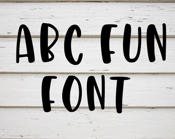 Hand lettered font instant download DIY shirt fun font printing file SVG cool font svg casual font alphabet