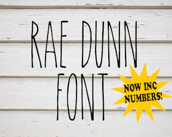Rae Dunn style svg font instant digital download file farm house font cutting file decals file SVG font rae dunn font farmhouse font