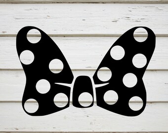 Download Polka dot bow svg | Etsy