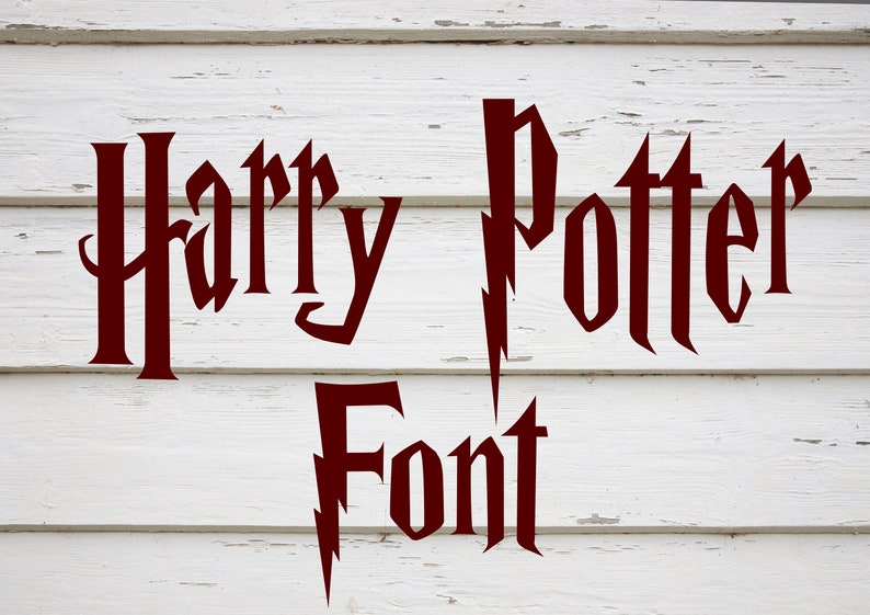 Harry Potter style font harry potter font svg full alphabet | Etsy