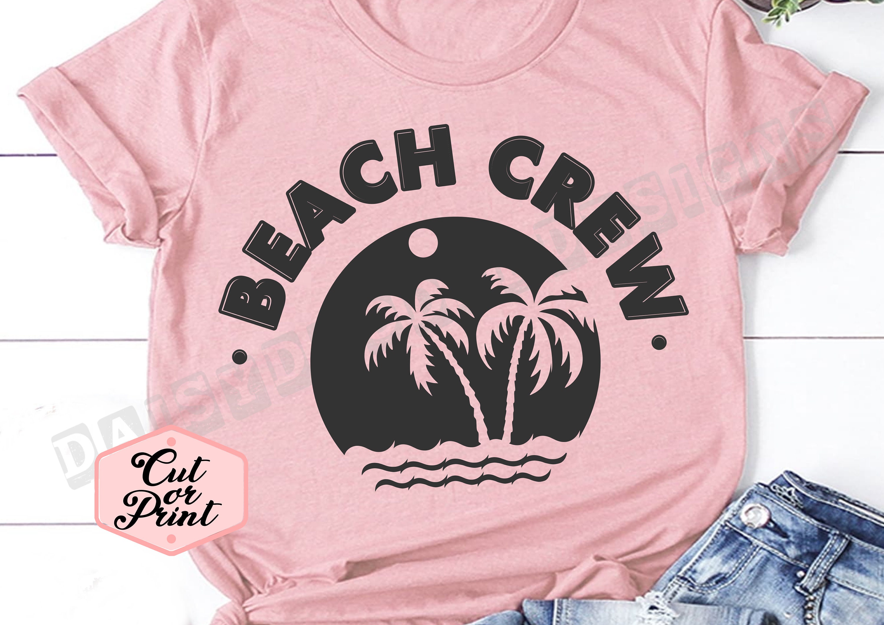 Download Beach Crew beach svg mom svg teacher svg palm tree clipart | Etsy