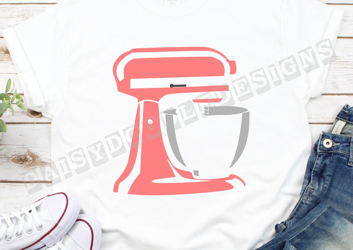 Pink Food Mixer Svg Bakery Clipart Svg Mixing Bowl Svg Kitchen Etsy UK