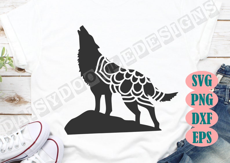 Download Wolf Mandala Svg Wolf Cutting File Png Namaste Digital Download Wolf Clip Art Cricut Silhouette Howling Wolf Cut File Dxf Eps Art Collectibles Drawing Illustration Sultraline Id