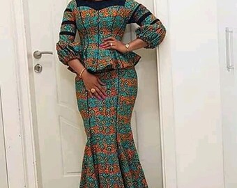 blouse and long skirt dress